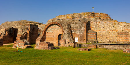 Ruins of ancient Roman complex Felix Romuliana in Gamzigrad, Serbia