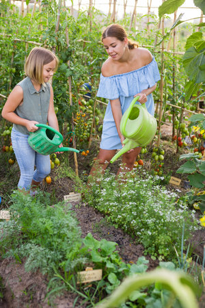 Mom and daughter spending a great time togetherの写真素材