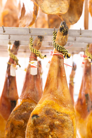 High quality ham made from natural meatの写真素材