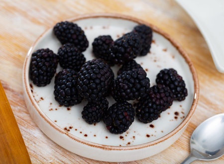Black mulberry berries sweet summer fruits
