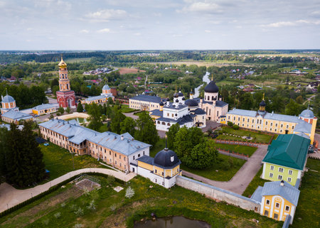 Holy Ascension from helicopter. Moscow region.