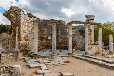 Ruins of ancient Christian Church of Mary in Ephesus, Turkey