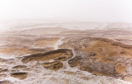 Travertine terraces