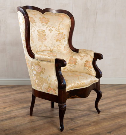 comfortable chair invites relaxationの写真素材