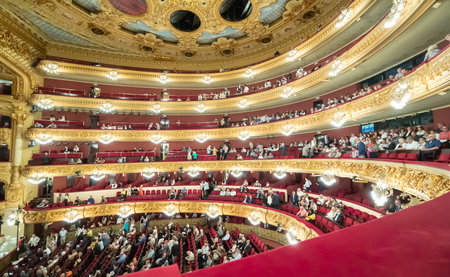 Gran Teatre del Liceu boasts intricate gold detailing