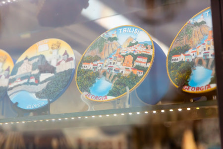 Georgian souvenirs on store shelves