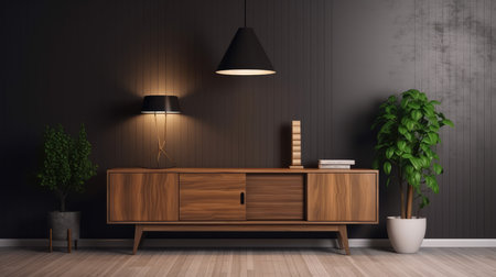 luxurious apartment interior with furniture and home decoration ai generatedの素材