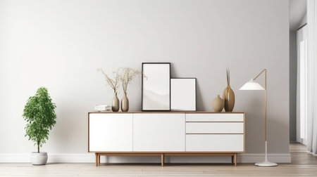 stylish room interior design with interior decoration and luxury decor ai generatedの素材