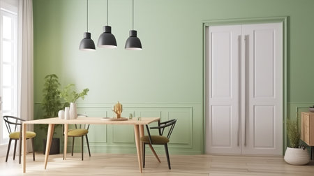 luxurious home interior with sofa and elements of decoration ai generatedの素材
