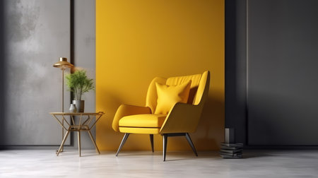 beautiful interior living room with interior decoration and luxury decor ai generatedの素材