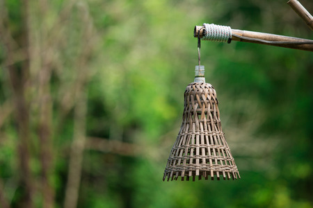 vintage lamp beside the wayの写真素材