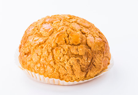 Pineapple Bread on White background