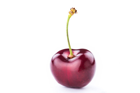 Sweet cherry on white background