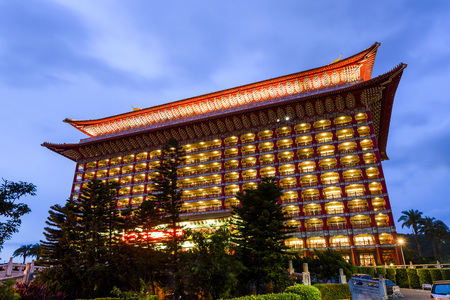 View of the Grand Hotel Taipei in a sunny day in Taipei, Taiwanのeditorial素材
