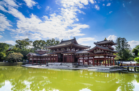 Beautiful Architecture Byodo-in Temple at Kyoto Japan.のeditorial素材