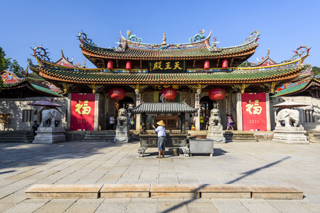 South putuo temple in xiamen, china.のeditorial素材