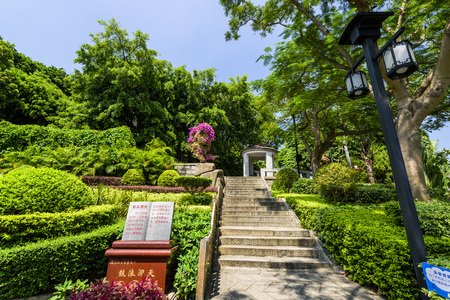 Sunlight Rock Temple in Gulangyu, China.の写真素材