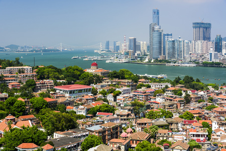 The scenery of Gulangyu island, China.の写真素材