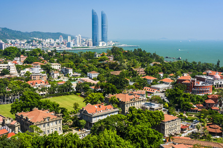 The scenery of Gulangyu island, China.の写真素材