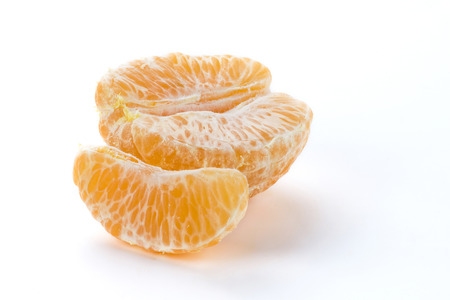the orange on white backgroundの写真素材