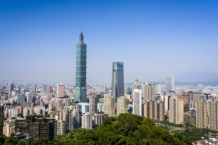 Taipei 101 Skyscraper in Taipei, TAIWANのeditorial素材