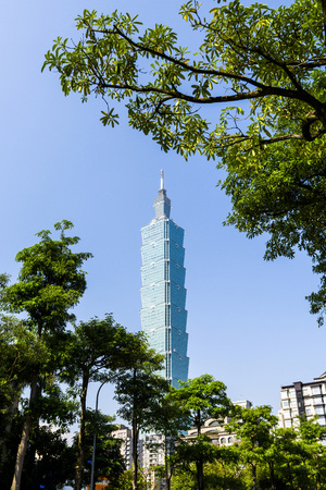 Taipei 101 Skyscraper in Taipei, TAIWANのeditorial素材