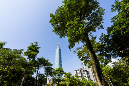 Taipei 101 Skyscraper in Taipei, TAIWANのeditorial素材