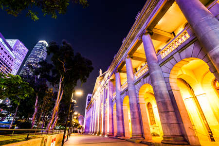 The Court of Final Appeal Building also known as the Old Supreme Court Building in Hong Kong. Formerly housed the Supreme Court and the Legislative Councilのeditorial素材