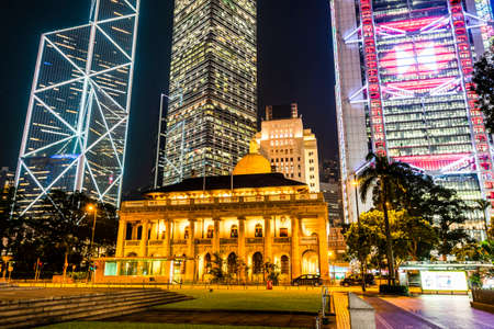 The Court of Final Appeal Building also known as the Old Supreme Court Building in Hong Kong. Formerly housed the Supreme Court and the Legislative Councilのeditorial素材