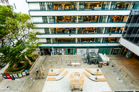 Hong Kong PMQ is a historic site, revitalized as a venue for arts and design.のeditorial素材