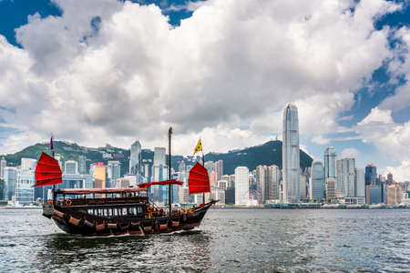 Golden Bauhinia Square in Hong Kong. The Golden Bauhinia Square is an open area in North Wan Chai, Hong Kong.のeditorial素材