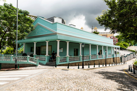 The Carmo Hall is once the public power plant to generate electricity for residents in Taipa, Macau.のeditorial素材