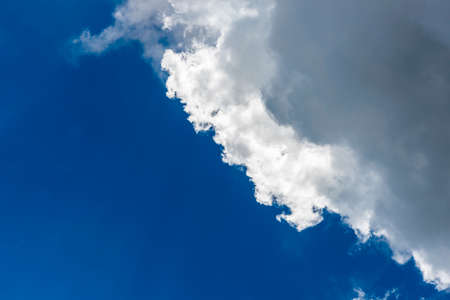 Beautiful clouds with the blue sky backgroundの写真素材
