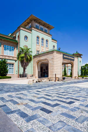 The architectural landscape of Kaohsiung Museum of Fine Arts in Taiwan is located in the Neiweipi Cultural Park Area of Kaohsiung.のeditorial素材