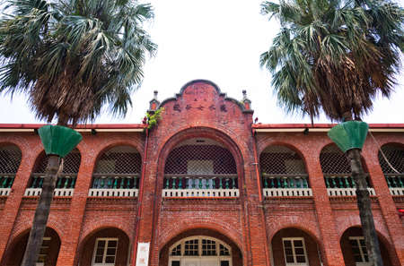 Old building view of Tamsui Girls school in New Taipei City, Taiwan.のeditorial素材