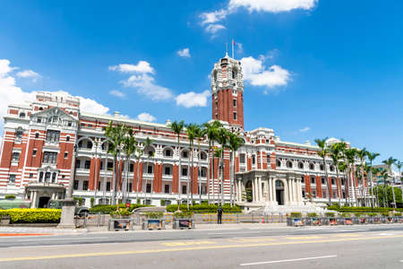 Building view of the Presidential Office Building in Taipei, Taiwan. This is Baroque-style building is a symbol of the Government of Taiwan.のeditorial素材