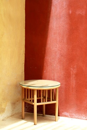 Beautiful interior with chair on concrete floor の写真素材