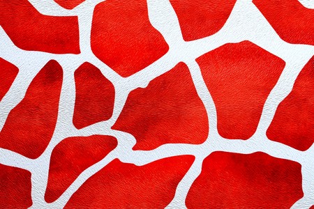 Red color cow textureの写真素材