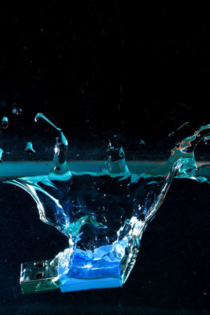  USB flash drive dropped in water