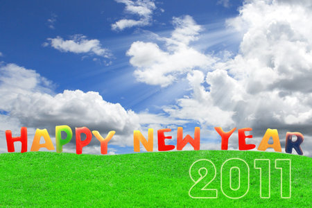 Happy new year 2011 background