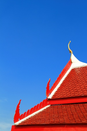 Roof of thai templeの写真素材