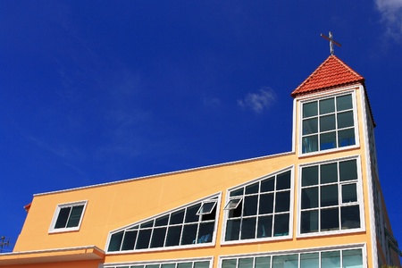 Modern church in Thailandの写真素材