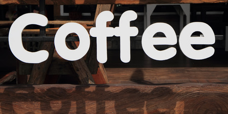 coffee signの写真素材