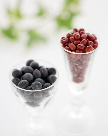 Beans with a glassの写真素材