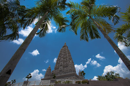 Bodh Gaya Pagoda Model at Panya Nantharam Temple and is an important tourist destination of Pathum...