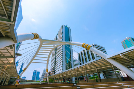The bridge between Chong Nonsi BTS station in Bangkok