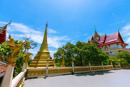 Wat Kudi Thong is a beautiful temple in Pathum Thani Province in Thailand.の写真素材