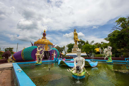 Khung Tha Lao Temple in Lop Buri Province in Thailandの写真素材