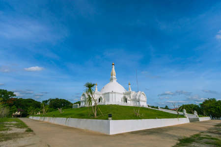 Watbunglatthiwan There are beautiful pagodas in Phra Nakhon Si Ayutthaya province in Thailand.の写真素材