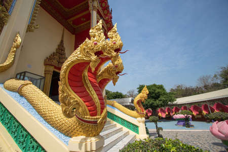 Wat Muang is another beautiful temple in Ang Thong province in Thailand.の写真素材